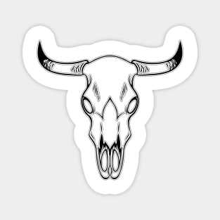 Cattle Skull Western design Magnet