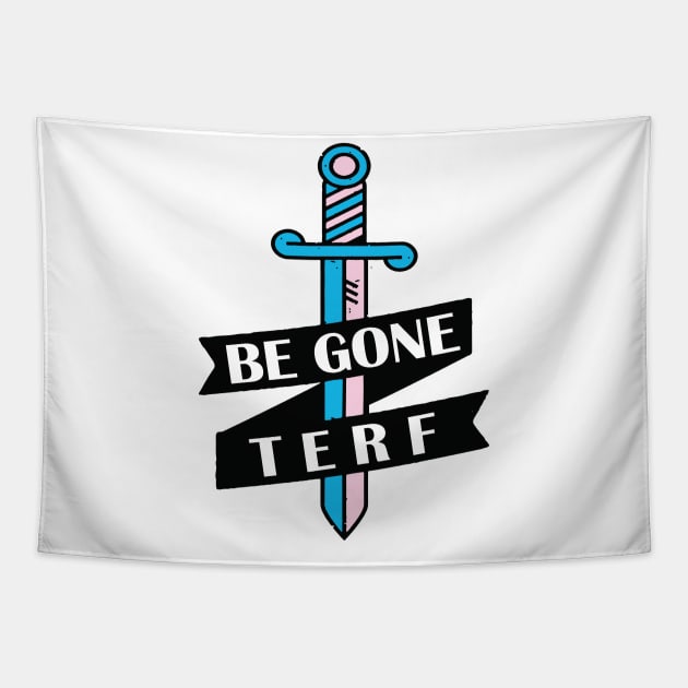 BE GONE TERF Tapestry by remerasnerds