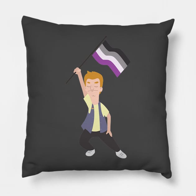 Jimmy Jr. x Asexual Flag Pillow by gray-cat