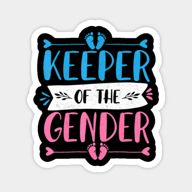 Keeper of the Gender Reveal Baby Announcement party Magnet by Eduardo