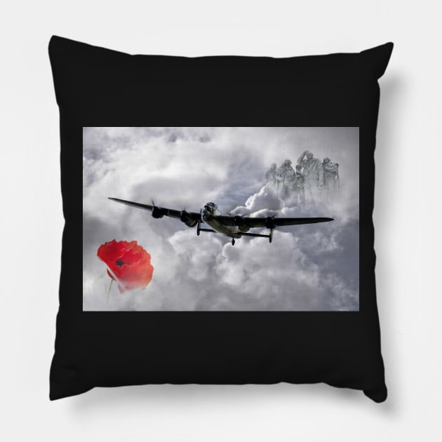 The Eternal Salute Pillow by aviationart
