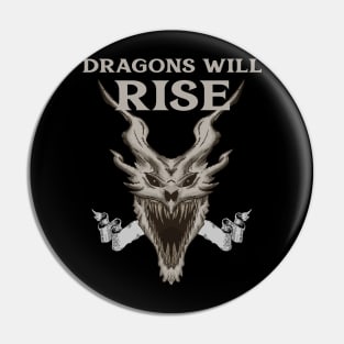 Dragons Will Rise - Black Dragon Pin