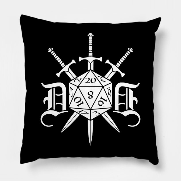 Dungeons and Dragons Pillow by RavenWake