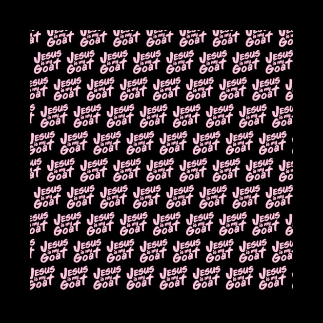 Jesus is my Goat - Neon Pink Pattern by Sacred Dreamers