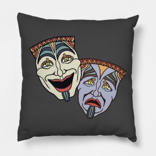 Theater Faces Pillow