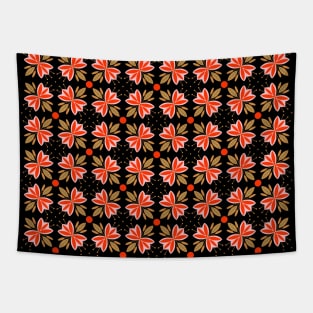 Spring flowers and leaves pattern, version 6 Tapestry