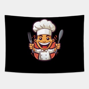 Cooking with a Smile Tapestry