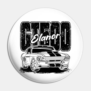 Mustang GT500 Elanor (Black Print) Pin