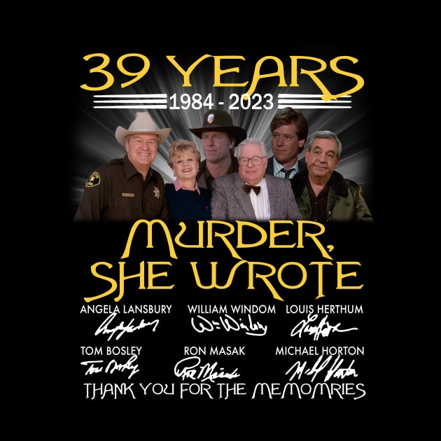 39 years 1984 2023 Murder She wrote signatures by Hoang Bich