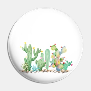 Bohemian Glam Cactus Pin