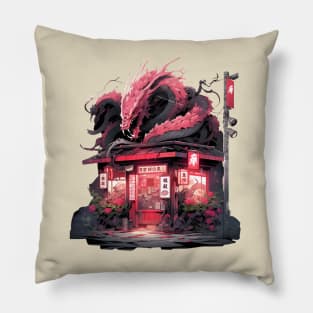 Japanese Dragon Pillow