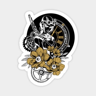 Steampunk Girl Magnet