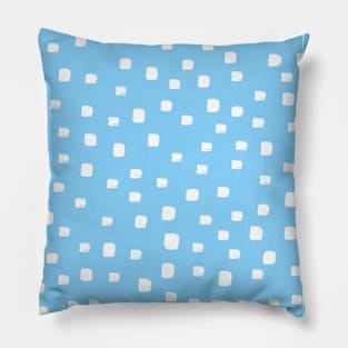 Baby Blue and White Spotty Pillow