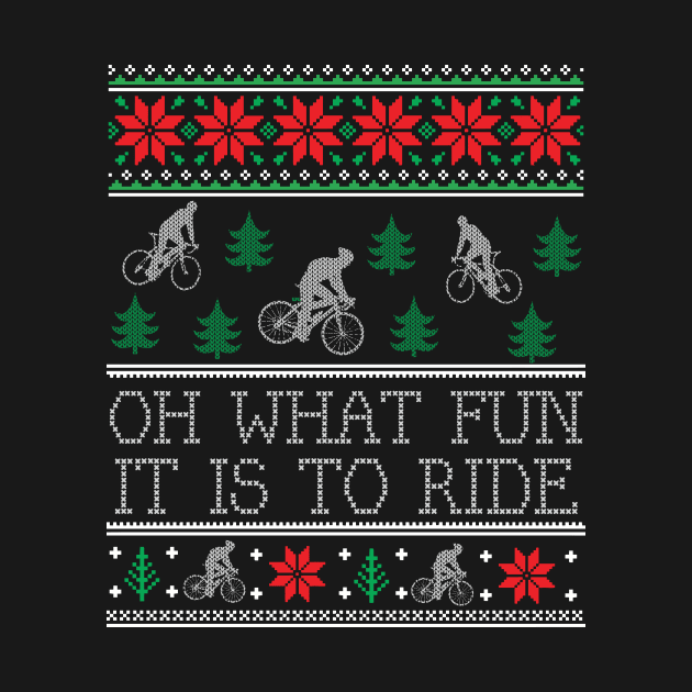 Cycling Bicycle Bike Cyclist Ugly Christmas Xmas by mrsmitful01