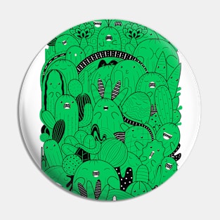 Cactus Obsession Doodle Pin