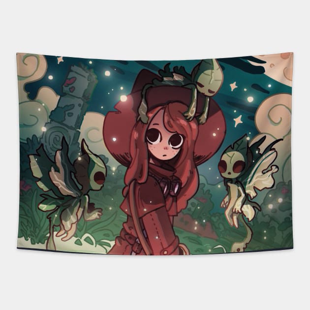 Firefly Catcher Tapestry by carlesdalmau