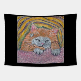 ginger kitten Tapestry