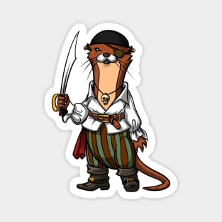 Otter Pirate Magnet