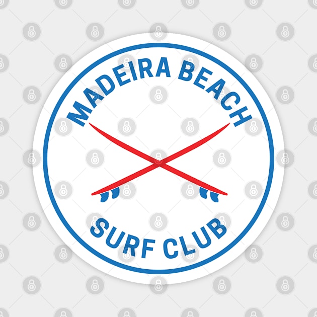 Vintage Madeira Beach Florida Surf Club Magnet by fearcity