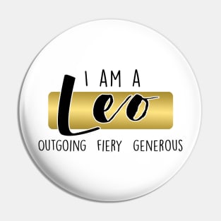 I am a Leo Pin