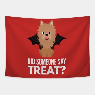 Australian Terrier Halloween Trick or Treat Tapestry