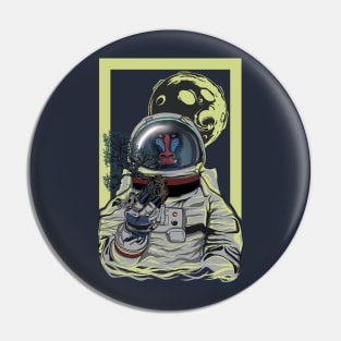 ape astronauts Pin