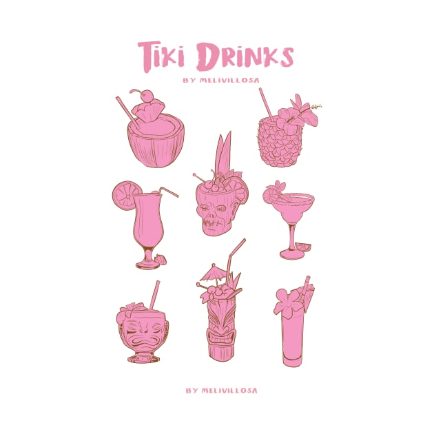 tiki drinks by melivillosa