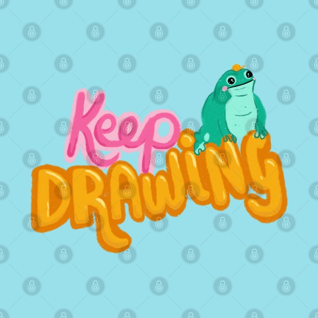 Joseph the encouragement frog wants you to keep drawing by KodiakMilly