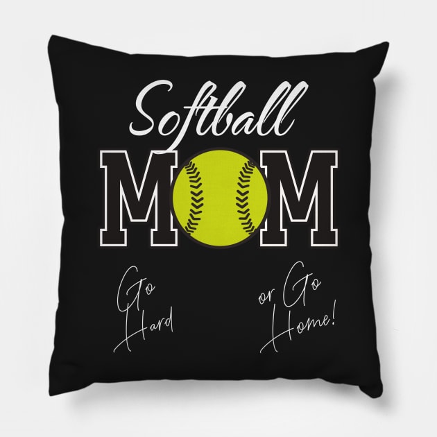 Softball Mom Pillow by Novelty-art