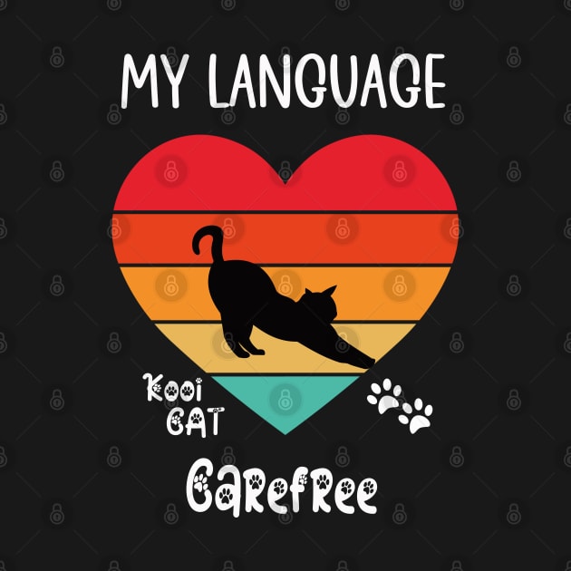 My Language Carefree Cat by kooicat