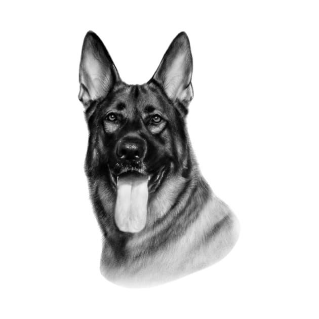 German Shepher by animalpaintings