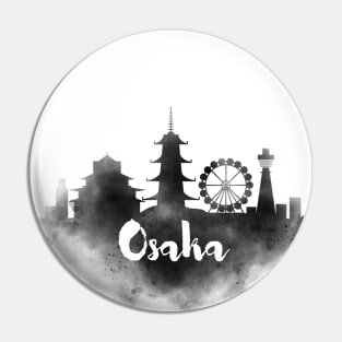 Osaka watercolor Pin