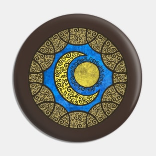 sun moon mandala Pin