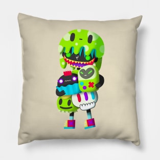 Slime HEATER doodle Pillow