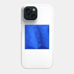 Bright Navy Blue Abstract Low Polygon Background Phone Case