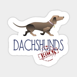 Dachshunds Rock! Magnet