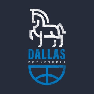 Cool Modern Blue Dallas Mavericks Basketball fan gift T-Shirt