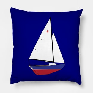 Bullseye Sailboat Pillow