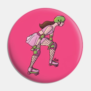 Pink Skater Pin