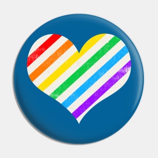 Rainbow Heart Pin