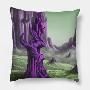 No Man's Sky alien landscape Pillow