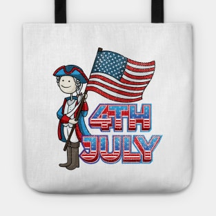 4th july illustration Tote