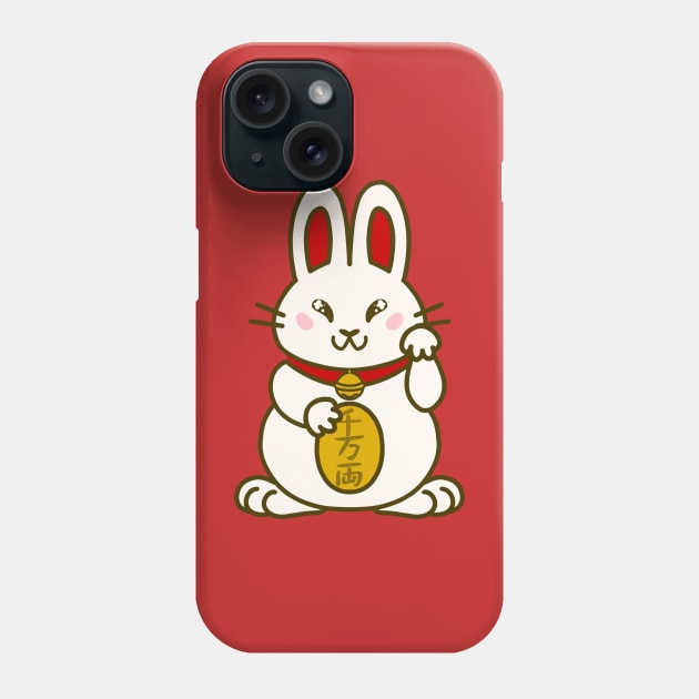 Lucky Rabbit Phone Case by Ratfrens