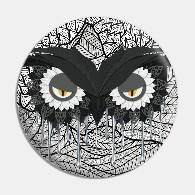 Owl eyes Mountainview Pin by LaartStudio