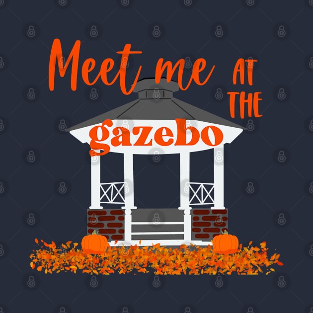 Autumn at the Gazebo by CaffeinatedWhims