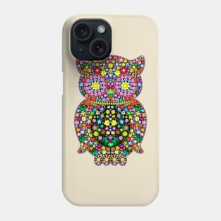 Owl Zentang Floral Boho Style Phone Case