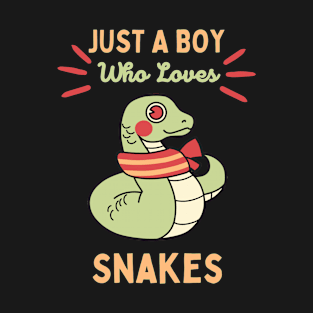 Just A Boy Who Loves Snakes T-Shirt