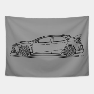 Type R 2018 B Lineart Tapestry
