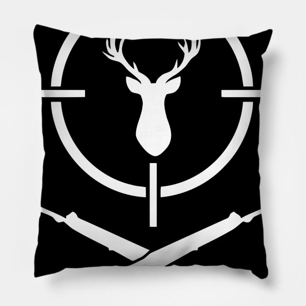 Deer Head Target Pillow by Ramateeshop