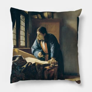 The Geographer by Jan Vermeer Pillow